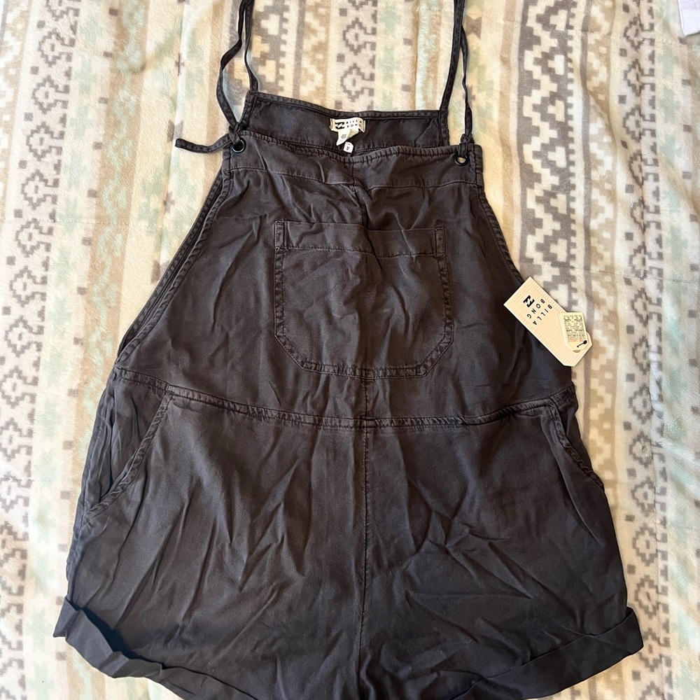 Billabong Dark Gray Apron Dress
